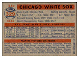 1957 Topps Baseball #329 Chicago White Sox Team EX-MT 533778