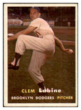 1957 Topps Baseball #053 Clem Labine Dodgers EX-MT 533779