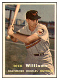 1957 Topps Baseball #059 Dick Williams Orioles EX-MT 533780