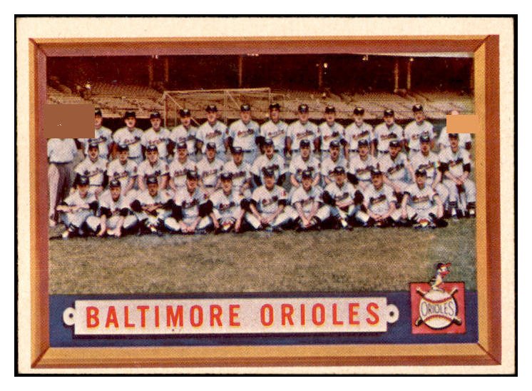1957 Topps Baseball #251 Baltimore Orioles Team EX-MT 533781