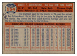 1957 Topps Baseball #154 Red Schoendienst Giants GD-VG ink back 533782