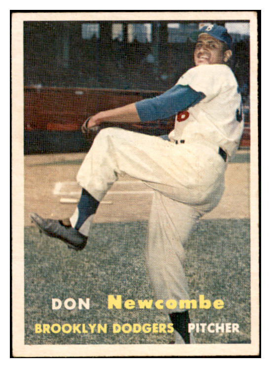1957 Topps Baseball #130 Don Newcombe Dodgers EX-MT 533784