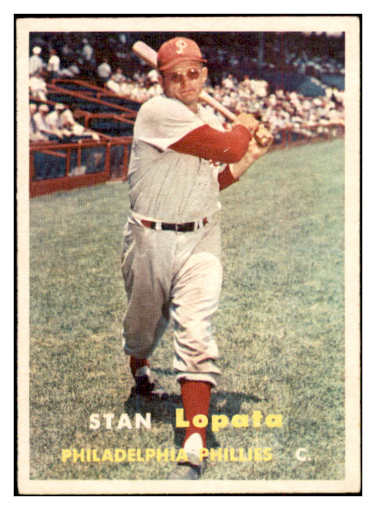 1957 Topps Baseball #119 Stan Lopata Phillies EX-MT 533787