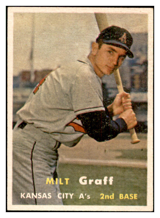 1957 Topps Baseball #369 Milt Graff A's EX-MT 533789