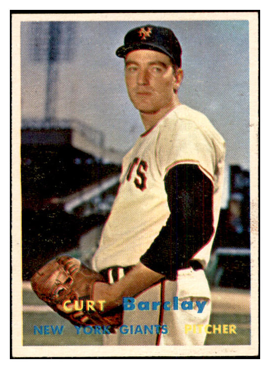 1957 Topps Baseball #361 Curt Barclay Giants EX-MT 533790
