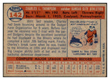 1957 Topps Baseball #142 Charley Thompson A's EX-MT 533791
