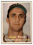 1957 Topps Baseball #037 Frank Torre Braves EX-MT 533793