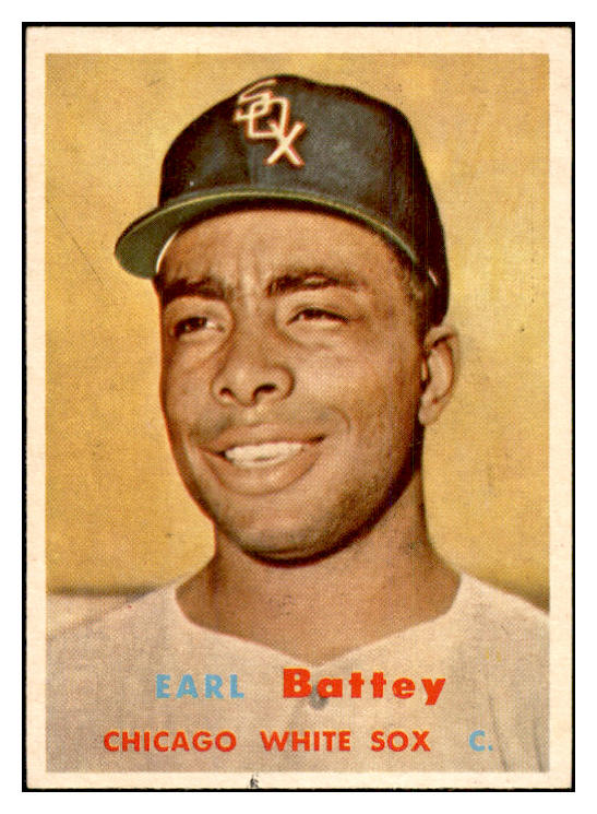 1957 Topps Baseball #401 Earl Battey White Sox EX-MT 533795