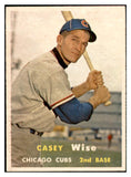 1957 Topps Baseball #396 Casey Wise Cubs EX-MT 533797