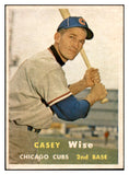 1957 Topps Baseball #396 Casey Wise Cubs EX-MT 533798