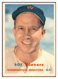 1957 Topps Baseball #089 Roy Sievers Senators EX-MT 533799
