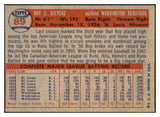 1957 Topps Baseball #089 Roy Sievers Senators EX-MT 533799