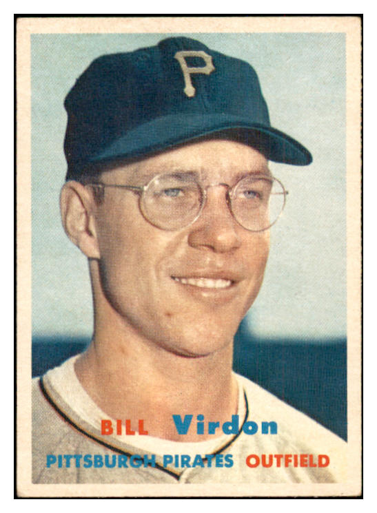 1957 Topps Baseball #110 Bill Virdon Pirates EX-MT 533800
