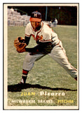 1957 Topps Baseball #383 Juan Pizarro Braves EX-MT 533802