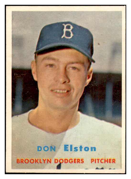 1957 Topps Baseball #376 Don Elston Dodgers EX-MT 533803
