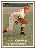 1957 Topps Baseball #374 Don Cardwell Phillies EX-MT 533805