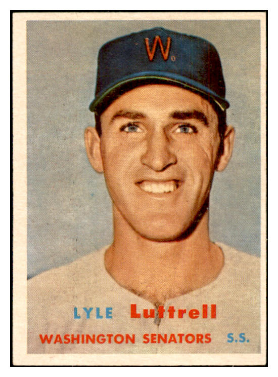 1957 Topps Baseball #386 Lyle Luttrell Senators EX-MT 533806