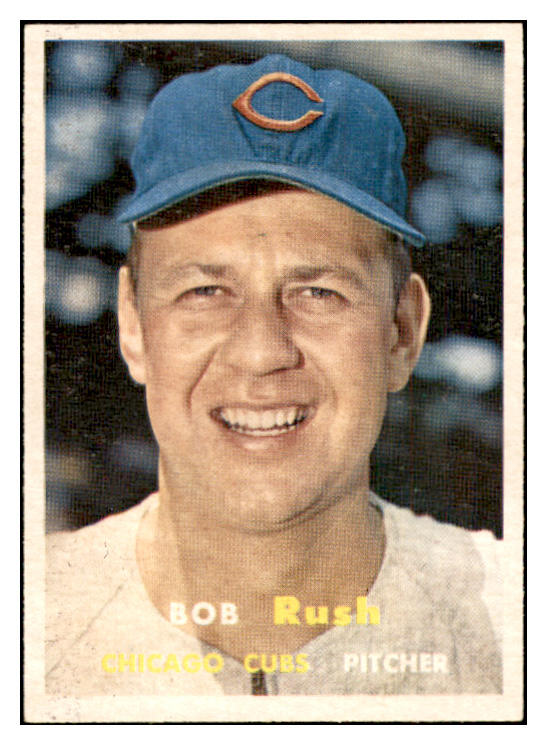 1957 Topps Baseball #137 Bob Rush Cubs EX-MT 533809
