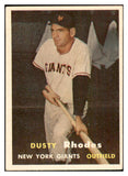 1957 Topps Baseball #061 Dusty Rhodes Giants EX-MT 533810