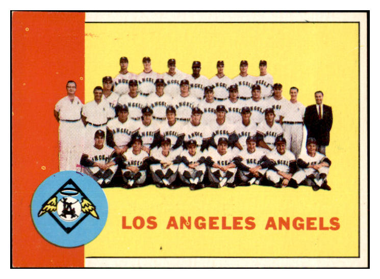 1963 Topps Baseball #039 Los Angeles Angels Team EX-MT 533817