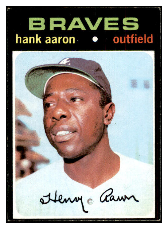 1971 Topps Baseball #400 Hank Aaron Braves EX+/EX-MT 533821