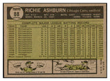 1961 Topps Baseball #088 Richie Ashburn Cubs NR-MT 533823
