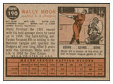 1962 Topps Baseball #190 Wally Moon Dodgers EX-MT/NR-MT Variation 533827