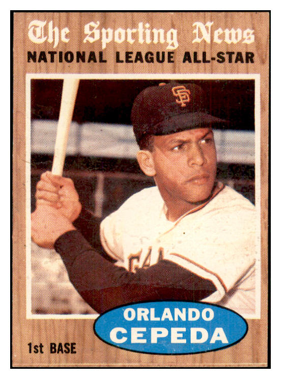 1962 Topps Baseball #390 Orlando Cepeda A.S. Giants NR-MT 533828