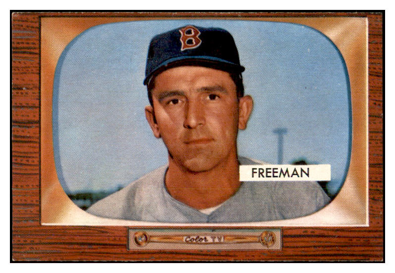 1955 Bowman Baseball #290 Hersh Freeman Red Sox EX-MT 533832