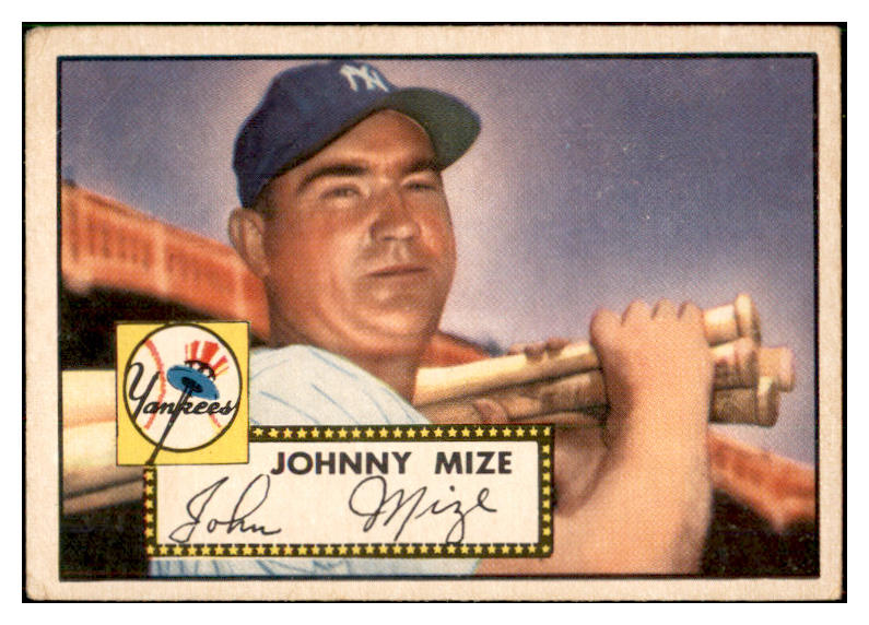 1952 Topps Baseball #129 Johnny Mize Yankees VG 533834