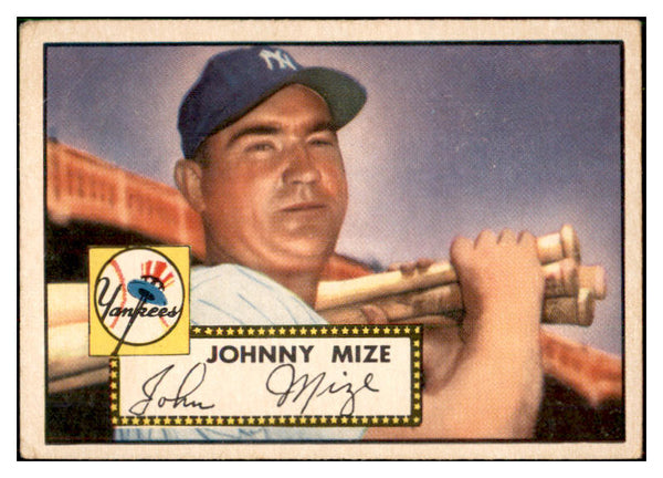 1952 Topps Baseball #129 Johnny Mize Yankees VG 533834