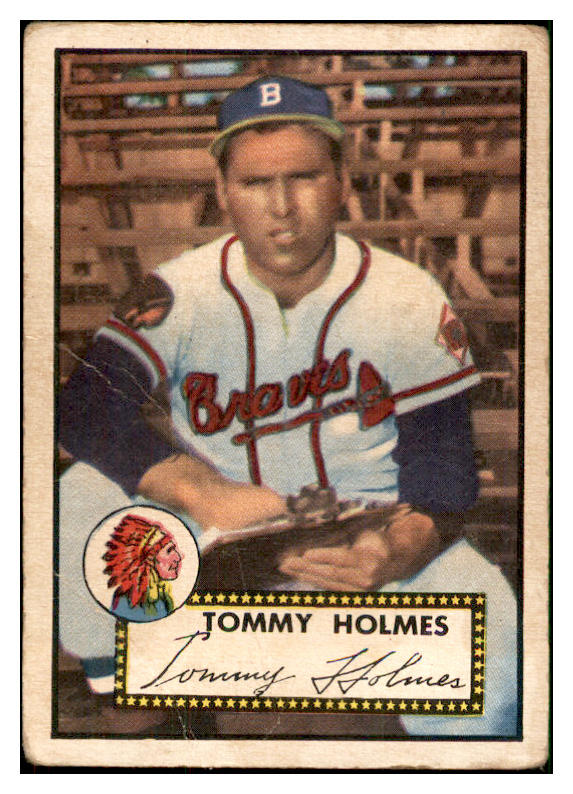 1952 Topps Baseball #289 Tommy Holmes Braves FR-GD 533835