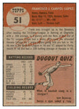 1953 Topps Baseball #051 Frank Campos Senators EX-MT 533840