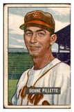 1951 Bowman Baseball #316 Duane Pillette Browns FR-GD 533844
