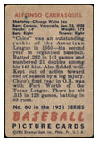 1951 Bowman Baseball #060 Chico Carrasquel White Sox VG 533847