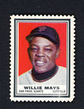 1962 Topps Baseball Stamps Willie Mays Giants EX-MT 533855
