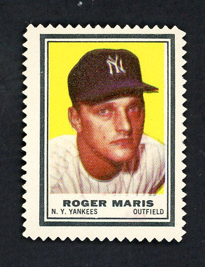 1962 Topps Baseball Stamps Roger Maris Yankees EX-MT 533856