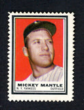 1962 Topps Baseball Stamps Mickey Mantle Yankees EX-MT/NR-MT 533857