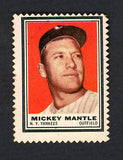 1962 Topps Baseball Stamps Mickey Mantle Yankees EX-MT 533858