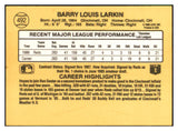 1987 Donruss #492 Barry Larkin Reds NR-MT 533874