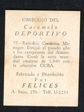 1945-46 Caramelo Deportivo #077 Reinaldo Coreiro GD-VG 533882