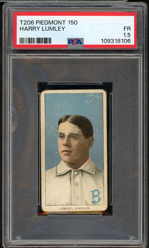 1909-11 T206 T 206 Harry Lumley Dodgers PSA 1.5 FR 533899