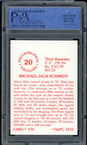 1975 SSPC #470 Mike Schmidt Phillies PSA 9 MINT 533907