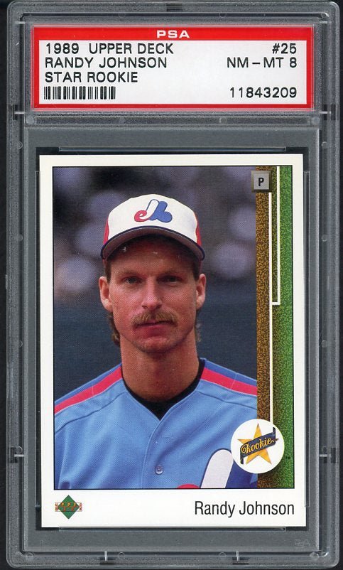 1989 Upper Deck #025 Randy Johnson Expos PSA 8 NM/MT 533908