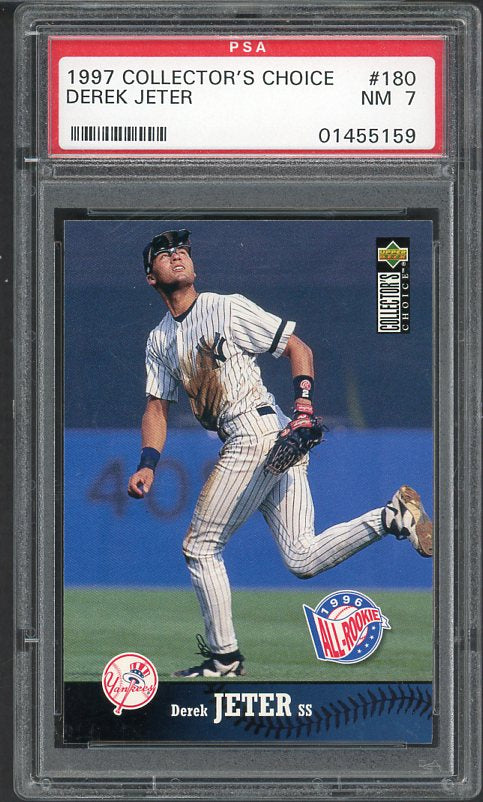 1997 Collectors Choice #180 Derek Jeter Yankees PSA 7 NM 533920