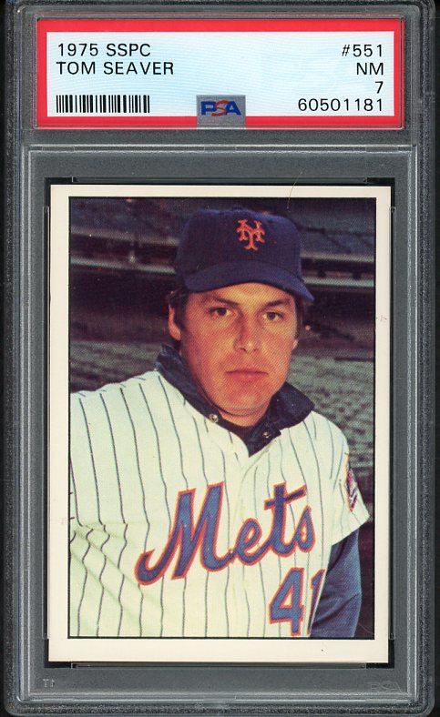 1975 SSPC #0551 Tom Seaver Mets PSA 7 NM 533921