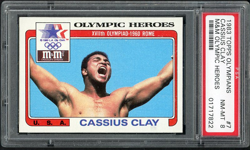 1983 Topps Olympians #007 Cassius Clay Muhammad Ali PSA 8 NM/MT 533927