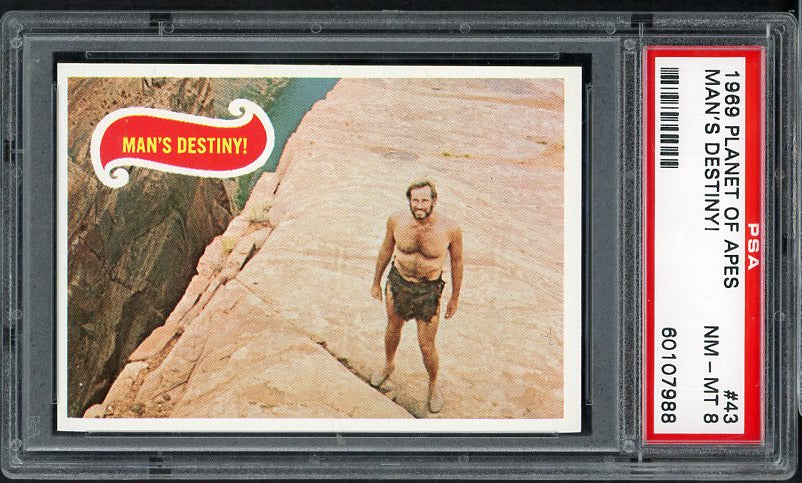 1969 Topps Planet Of The Apes #043 Charlton Heston PSA 8 NM/MT 533928