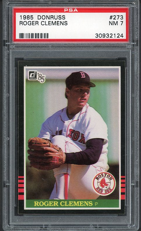 1985 Donruss #273 Roger Clemens Red Sox PSA 7 NM 533950