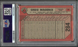 1989 Bowman #284 Greg Maddux Cubs PSA 8 NM/MT 533952